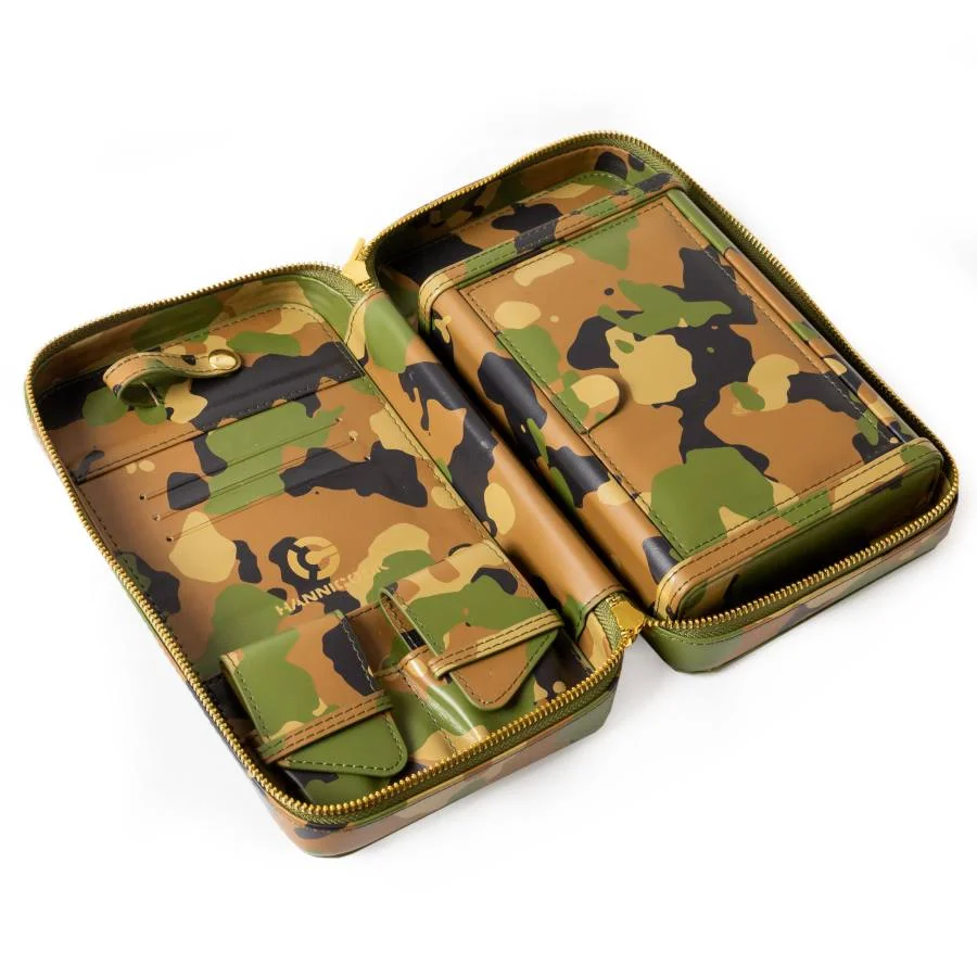 Leather Case Travel Humidor Camouflage Finish