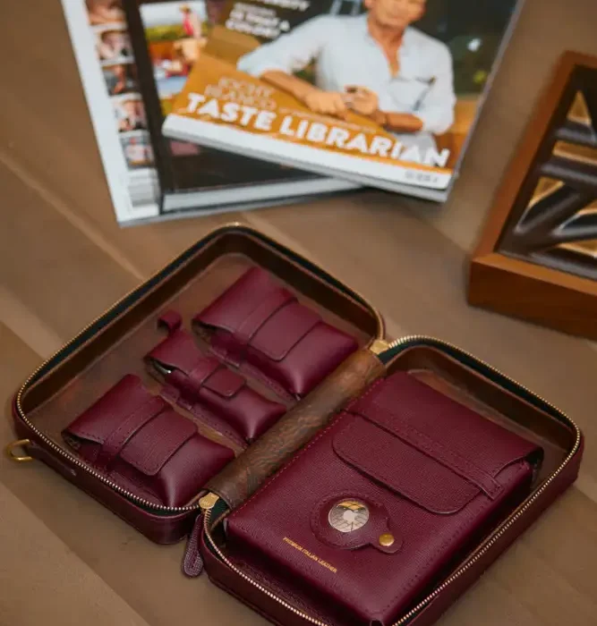 Cigar Case Italian Leather