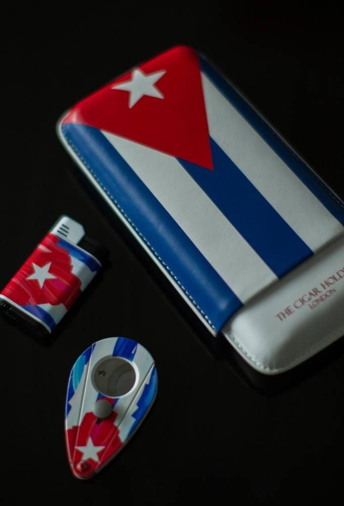 Cuban Flag Cigar Gift Set