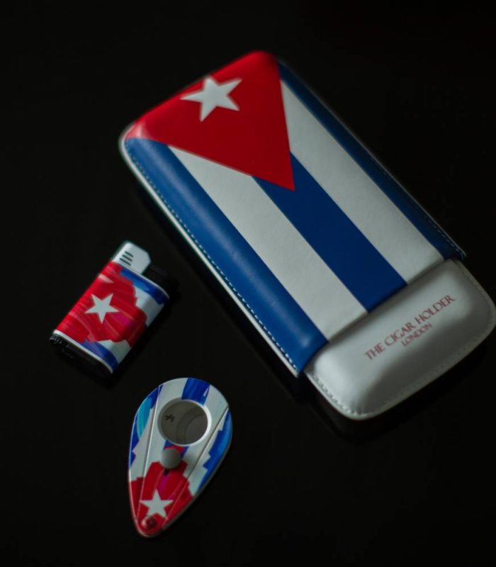 Cuban Flag Cigar Gift Set